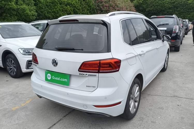 Used Volkswagen Golf Sportsvan 2019 280TSI Automatic Trendy Edition China V Standard Rear Right 45 Deg