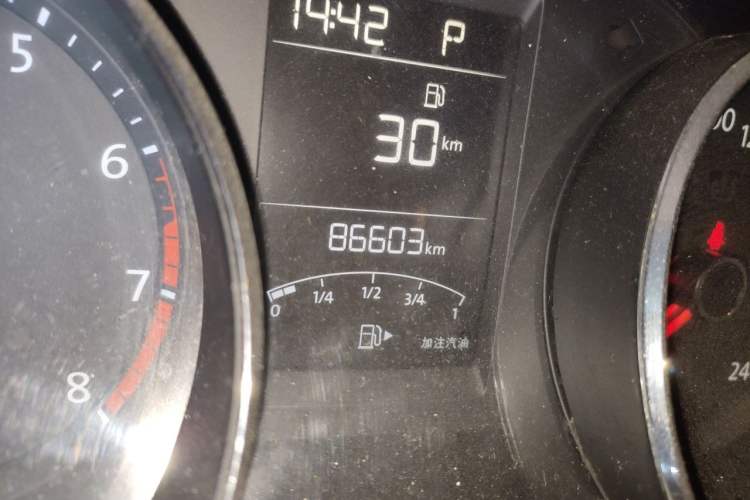 Used Volkswagen Gran Lavida 2017 180TSI DSG Comfort Edition Odometer Close Up