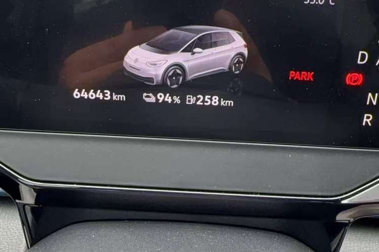 Used Volkswagen ID.3 2021 Pro Smart Edition Odometer Close Up