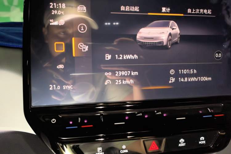 Used Volkswagen ID.3 2022 Active Pure Intelligent Enjoyment Edition Odometer Close Up