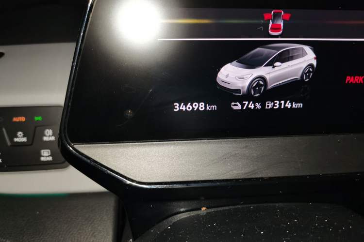 Used Volkswagen ID.3 2022 Pro Smart Edition Odometer Close Up