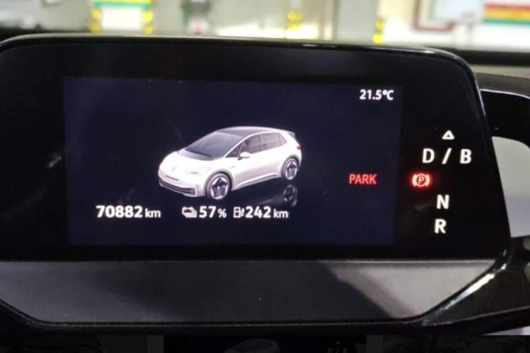 Used Volkswagen ID.3 2022 Pure Edition Odometer Close Up