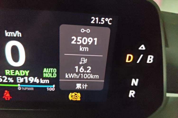 Used Volkswagen ID.3 2023 Upgraded Model Pure Intelligent Enjoyment Version Odometer Close Up