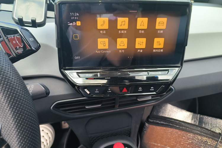 Used Volkswagen ID.3 2023 Upgraded Model Pure Intelligent Enjoyment Version Audio And AC Panel