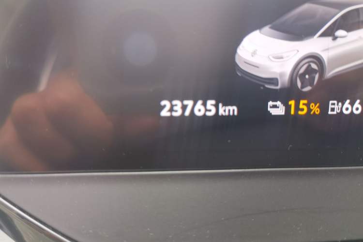 Used Volkswagen ID.3 2023 Pure Smart Edition Odometer Close Up