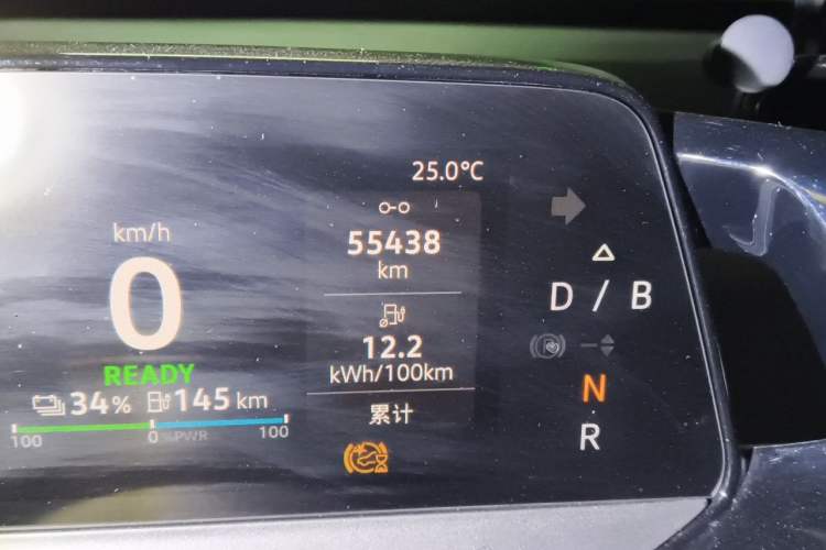 Used Volkswagen ID.3 2023 Upgraded Model Pure Intelligent Enjoyment Version Odometer Close Up