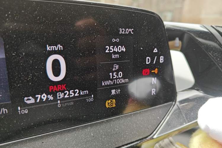 Used Volkswagen ID.3 2023 Upgraded Model Pure Intelligent Enjoyment Version Odometer Close Up