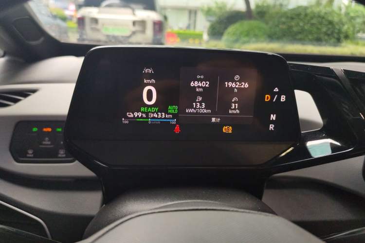 Used Volkswagen ID.3 2023 Upgraded Model Pure Intelligent Enjoyment Version Odometer Close Up