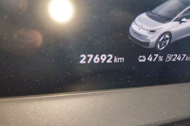 Used Volkswagen ID.3 2025 Smart Edition Outstanding Model Odometer Close Up