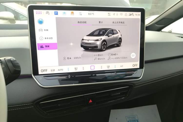 Used Volkswagen ID.3 2025 Smart Edition Ultra-Intelligent Oxygen Version Audio And AC Panel