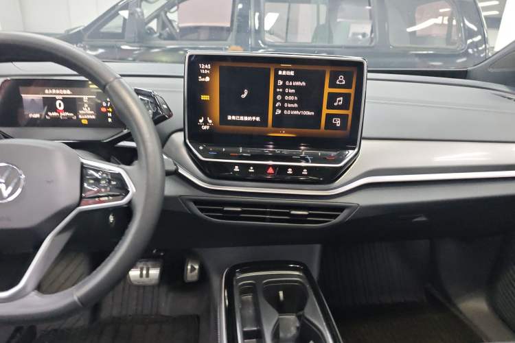 Used Volkswagen ID.4 CROZZ 2021 Long-Range Lite PRO Two-Wheel Drive Version Audio And AC Panel