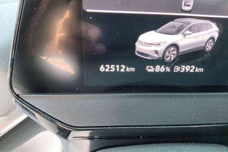 Used Volkswagen ID.4 CROZZ 2021 Long-Range Lite PRO Two-Wheel Drive Version Odometer Close Up