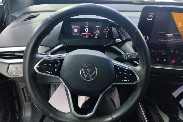 Used Volkswagen ID.4 CROZZ 2021 Long-Range Lite PRO Two-Wheel Drive Version Steering Wheel