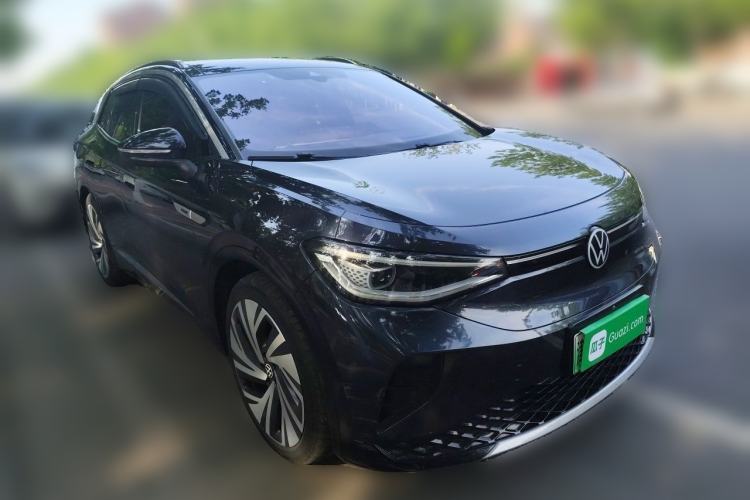 Used Volkswagen ID.4 CROZZ 2021 High-Performance PRIME Four-Wheel Drive Version Front Right 45 Deg