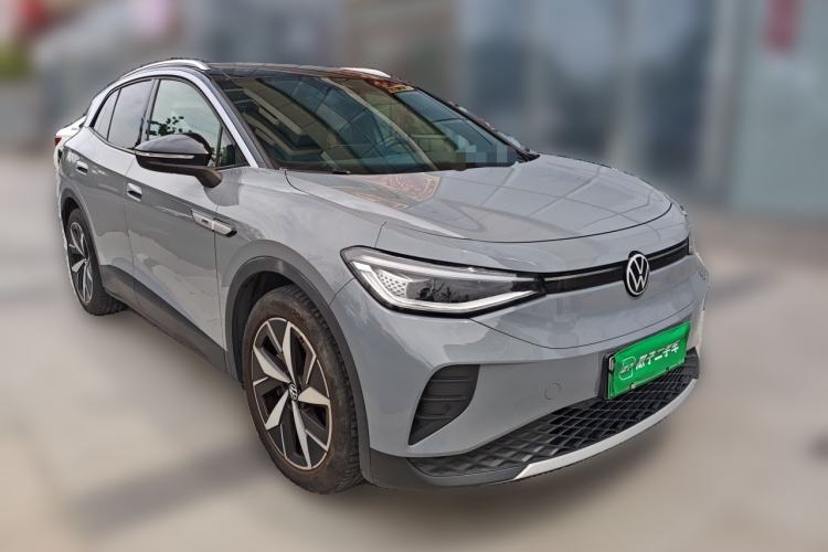 Used Volkswagen ID.4 CROZZ 2021 Long-Range Lite PRO Two-Wheel Drive Version Front Right 45 Deg