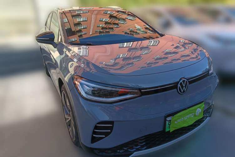 Used Volkswagen ID.4 CROZZ 2021 High-Performance PRIME Four-Wheel Drive Version Front Right 45 Deg