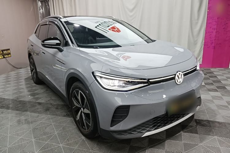 Used Volkswagen ID.4 CROZZ 2021 Yeyue First-Edition Two-Wheel-Drive Version Front Right 45 Deg