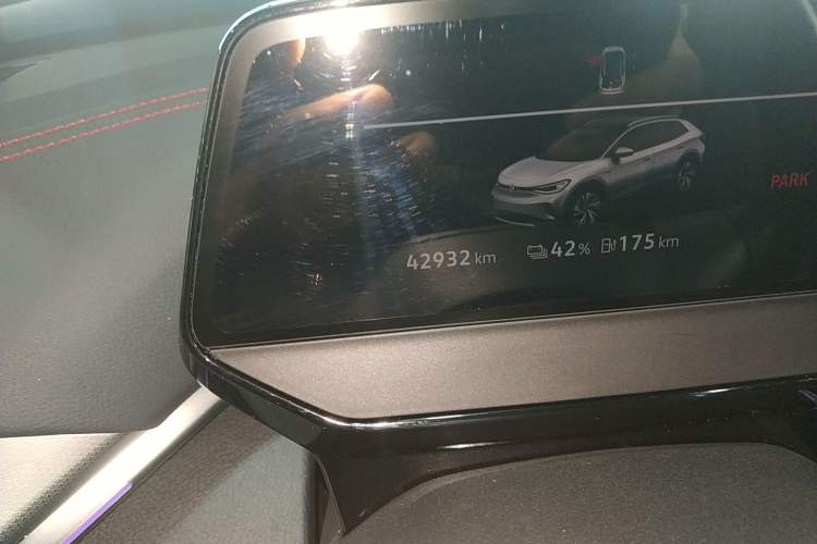 Used Volkswagen ID.4 CROZZ 2021 High-Performance PRIME Early-Bird Edition Odometer Close Up