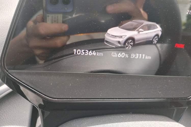 Used Volkswagen ID.4 CROZZ 2021 Yeyue First-Edition Two-Wheel-Drive Version Odometer Close Up