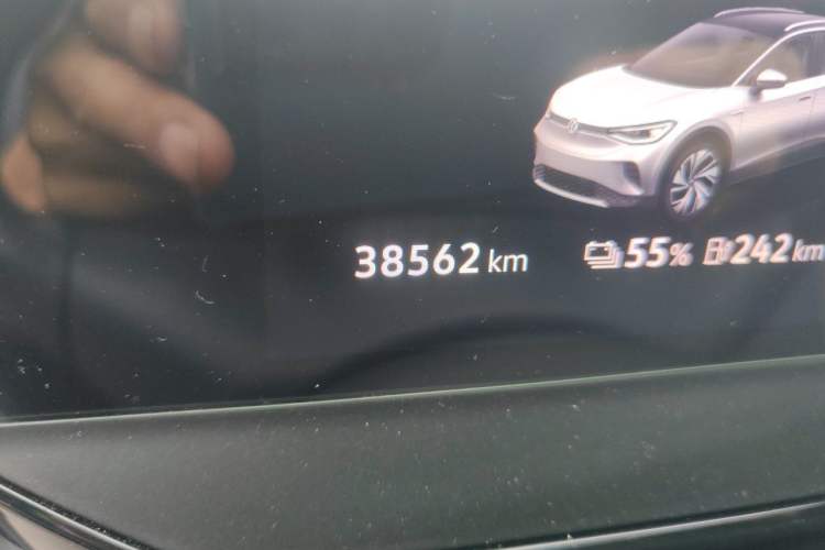 Used Volkswagen ID.4 CROZZ 2021 Yeyue First-Edition Two-Wheel-Drive Version Odometer Close Up