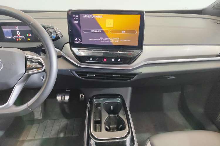 Used Volkswagen ID.4 CROZZ 2021 Long-Range PRO Two-Wheel Drive Version Audio And AC Panel