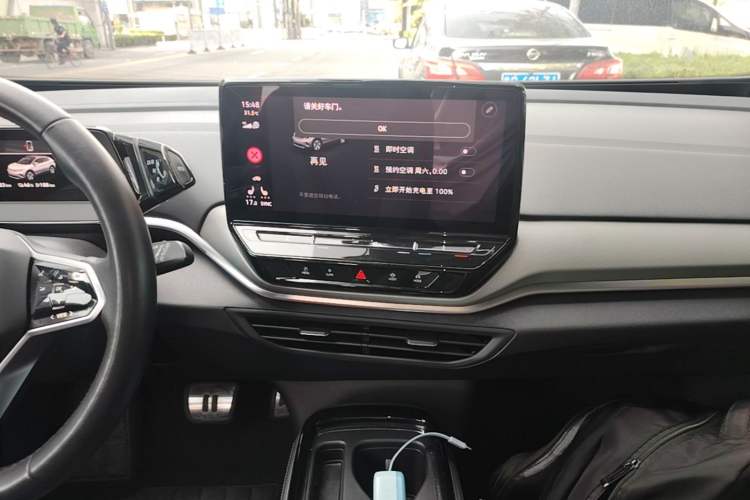 Used Volkswagen ID.4 CROZZ 2021 Long-Range PRO Two-Wheel Drive Version Audio And AC Panel