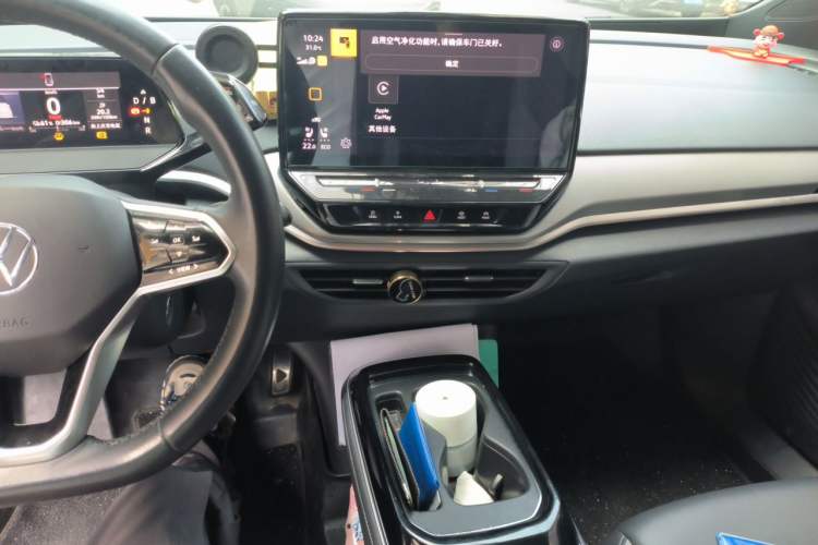 Used Volkswagen ID.4 CROZZ 2021 Long-Range PRO Two-Wheel Drive Version Audio And AC Panel