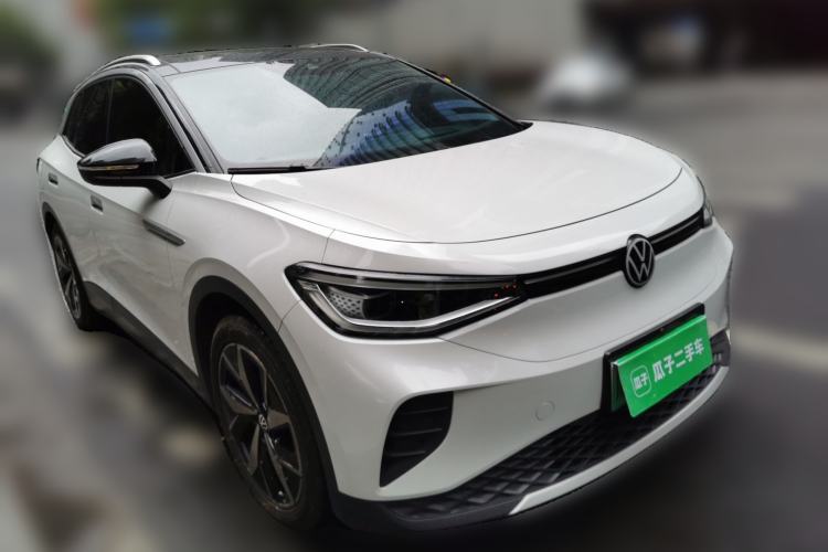 Used Volkswagen ID.4 CROZZ 2021 Yeyue First-Edition Two-Wheel-Drive Version Front Right 45 Deg