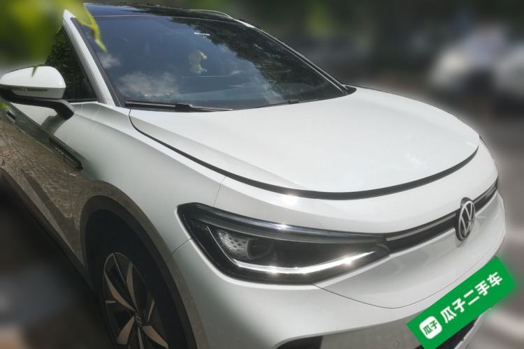 Used Volkswagen ID.4 CROZZ 2021 Long-Range PURE+ Two-Wheel Drive Version Front Right 45 Deg
