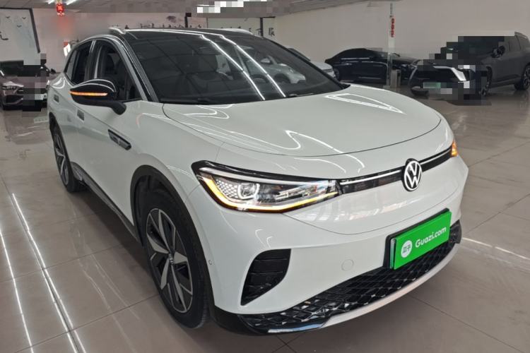 Used Volkswagen ID.4 CROZZ 2021 Long-Range Lite PRO Two-Wheel Drive Version Front Right 45 Deg
