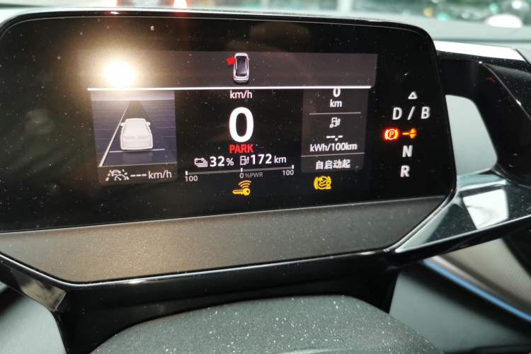 Used Volkswagen ID.4 CROZZ 2021 Yeyue First-Edition Two-Wheel-Drive Version Odometer Close Up