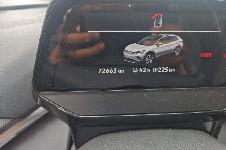 Used Volkswagen ID.4 CROZZ 2021 Yeyue First-Edition Two-Wheel-Drive Version Odometer Close Up