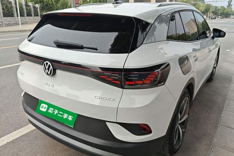 Used Volkswagen ID.4 CROZZ 2021 Long-Range PURE+ Two-Wheel Drive Version Rear Right 45 Deg