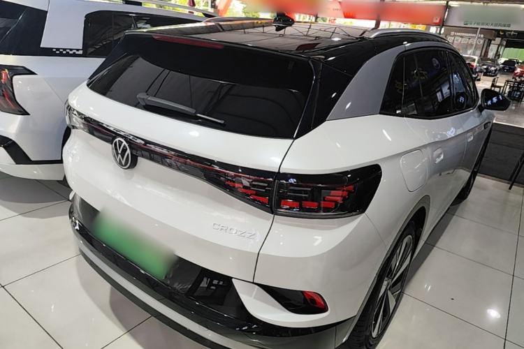 Used Volkswagen ID.4 CROZZ 2021 Long-Range PURE+ Two-Wheel Drive Version Rear Right 45 Deg