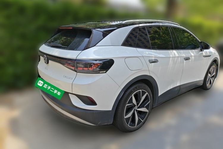 Used Volkswagen ID.4 CROZZ 2021 Yeyue First-Edition Two-Wheel-Drive Version Rear Right 45 Deg