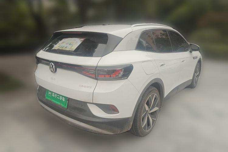 Used Volkswagen ID.4 CROZZ 2021 Long-Range PURE+ Two-Wheel Drive Version Rear Right 45 Deg