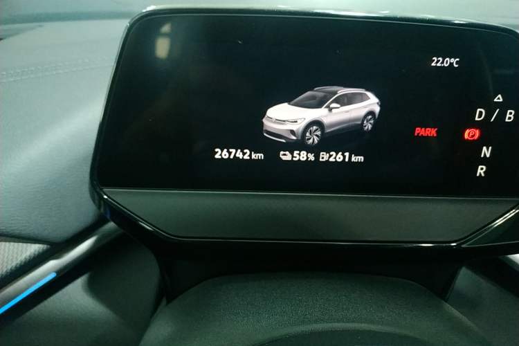 Used Volkswagen ID.4 CROZZ 2022 Long-Range Lite PRO Edition Odometer Close Up