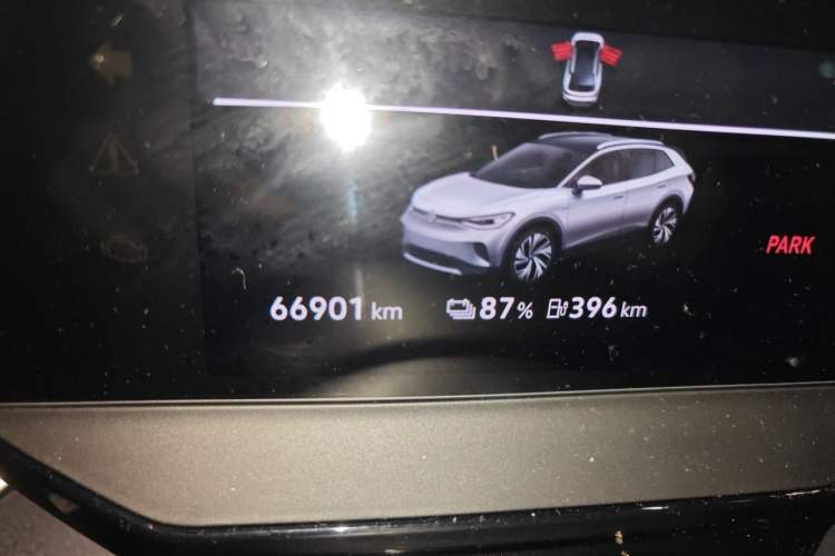 Used Volkswagen ID.4 CROZZ 2022 High-Performance PRIME Edition Odometer Close Up