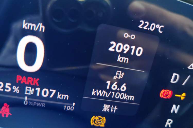 Used Volkswagen ID.4 CROZZ 2022 Pure Edition Limited Edition Odometer Close Up