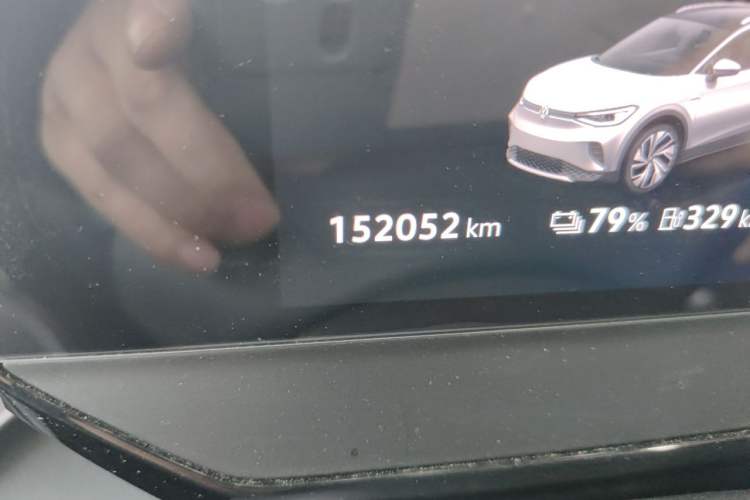 Used Volkswagen ID.4 CROZZ 2022 Long-Range PURE+ Edition Odometer Close Up