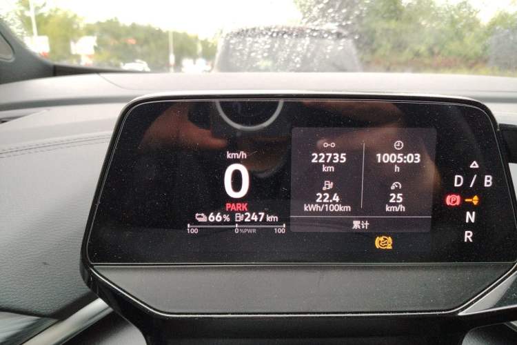 Used Volkswagen ID.4 CROZZ 2022 Pure Edition Limited Edition Odometer Close Up