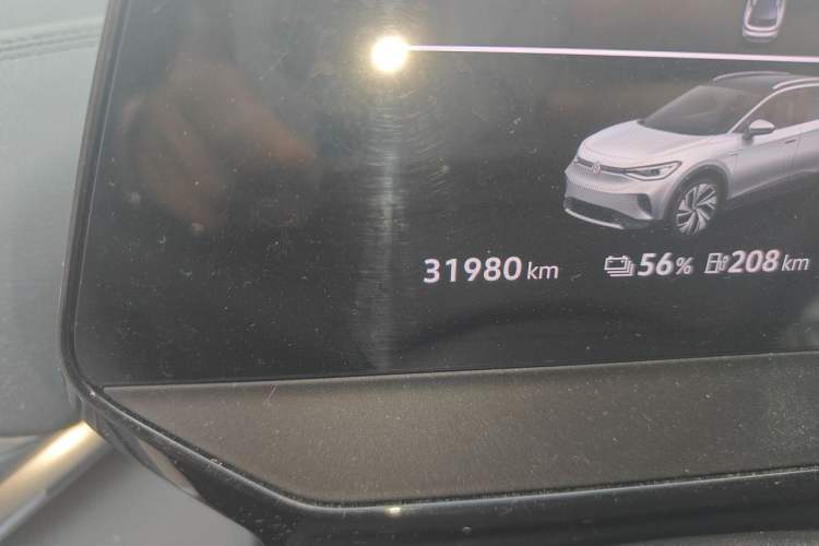 Used Volkswagen ID.4 CROZZ 2022 Standard Range PURE Edition Odometer Close Up
