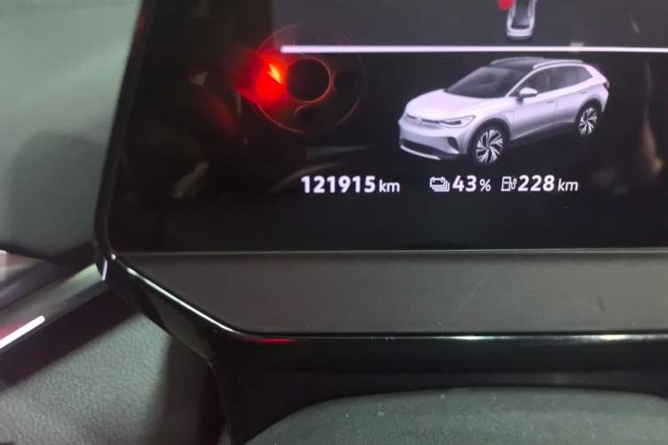 Used Volkswagen ID.4 CROZZ 2022 Long-Range PURE+ Edition Odometer Close Up