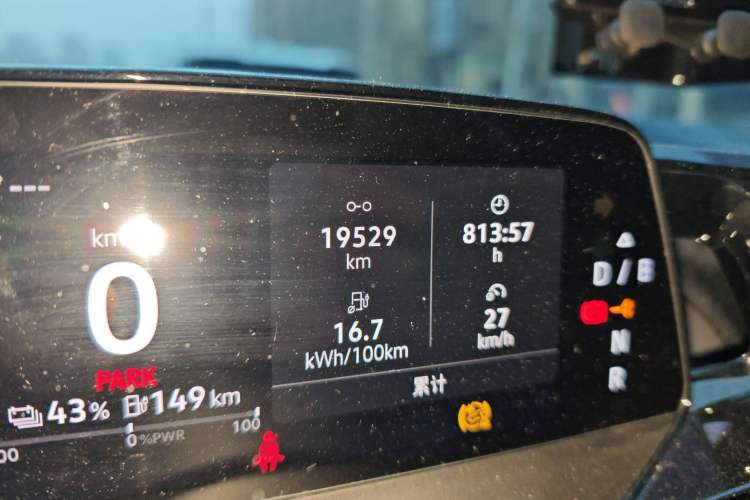 Used Volkswagen ID.4 CROZZ 2024 Pure Edition Limited Edition Odometer Close Up