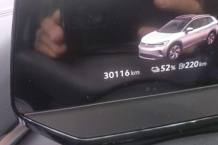Used Volkswagen ID.4 CROZZ 2024 Pure Edition Limited Edition Odometer Close Up