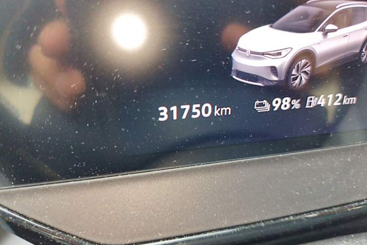 Used Volkswagen ID.4 CROZZ 2024 Pure Edition Limited Edition Odometer Close Up