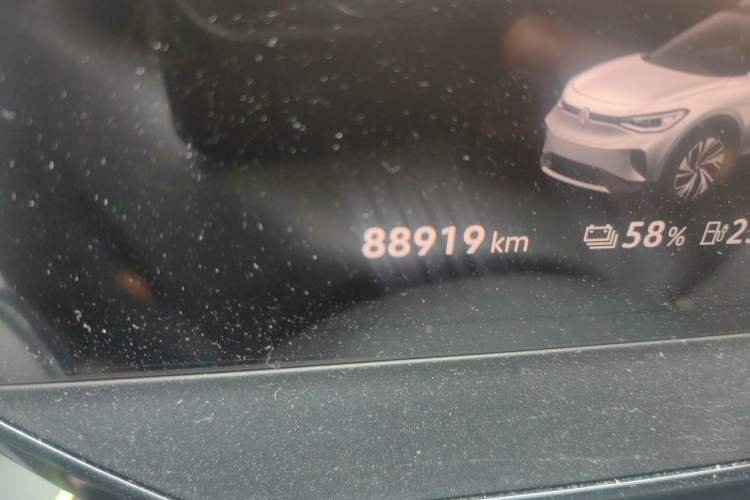 Used Volkswagen ID.4 CROZZ 2024 Pure Edition Limited Edition Odometer Close Up