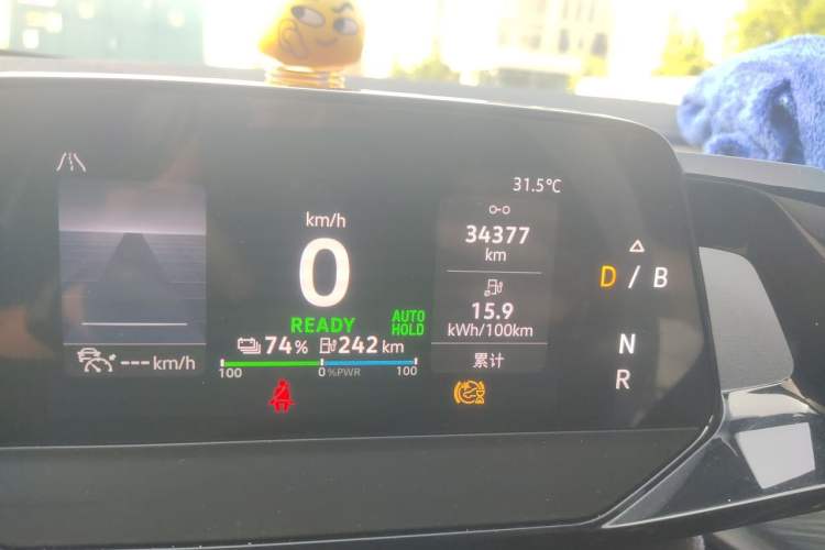 Used Volkswagen ID.4 CROZZ 2024 Pure Edition Limited Edition Odometer Close Up