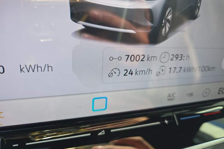 Used Volkswagen ID.4 CROZZ 2025 Pure Edition Odometer Close Up