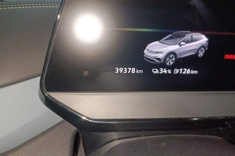 Used Volkswagen ID.4 X 2021 Pro Smart Long-Range Edition Odometer Close Up